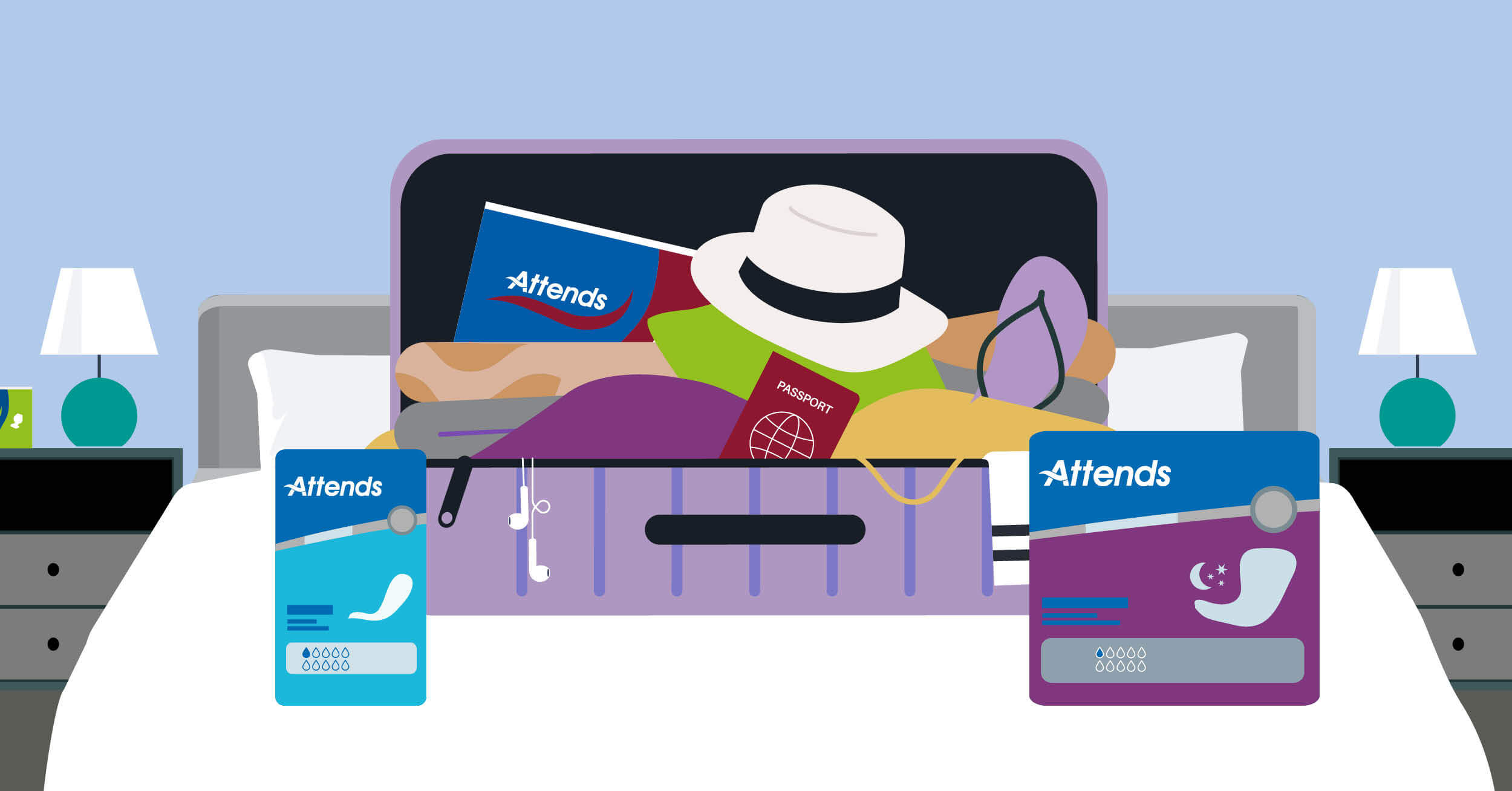 Tips vakantie absorberend incontinentiemateriaal