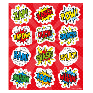 Stickervel superhelden