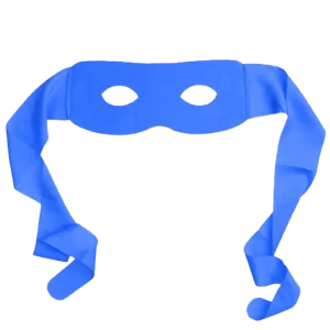 Super held masker blauw